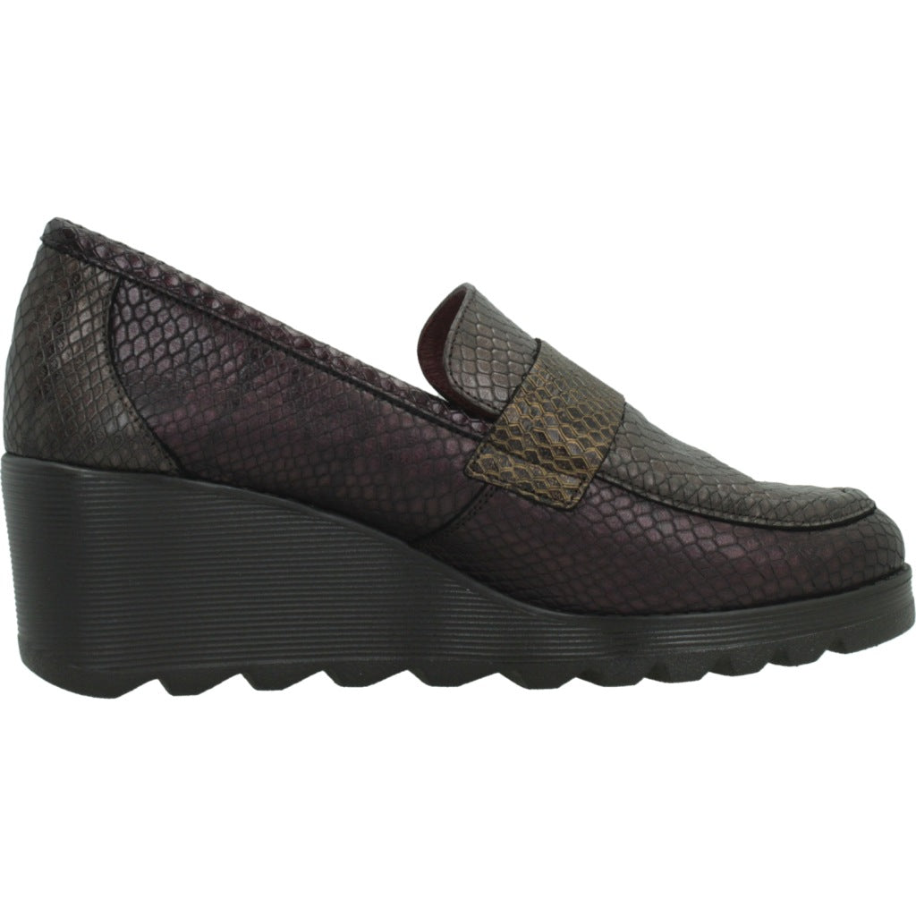  HORAS  H ZAPATO COMBI en color BURDEOS  (4)