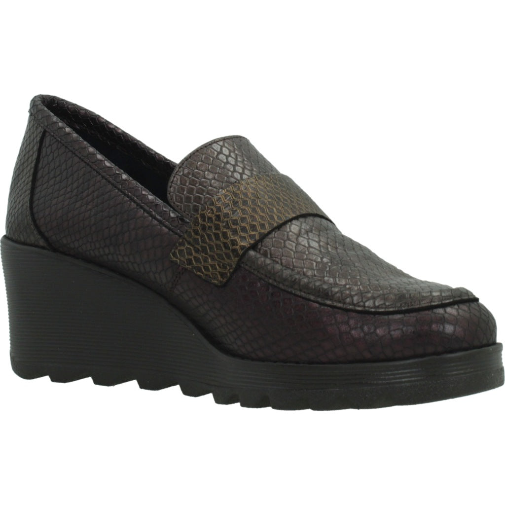  HORAS  H ZAPATO COMBI en color BURDEOS  (5)