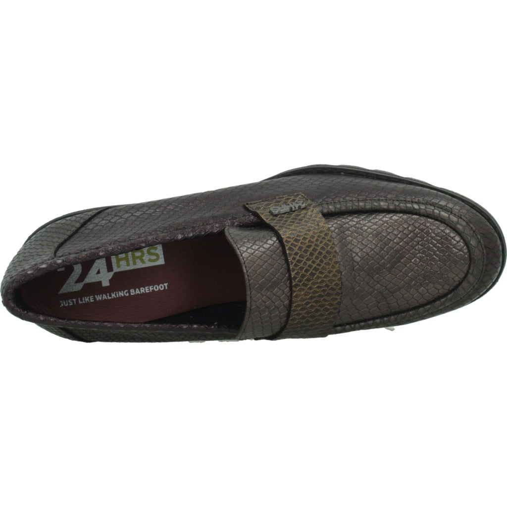  HORAS  H ZAPATO COMBI en color BURDEOS  (7)