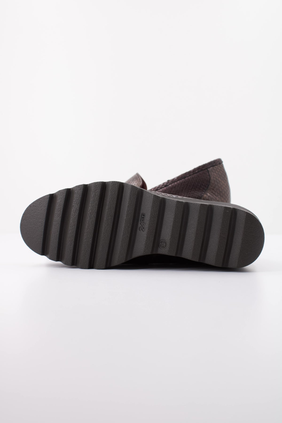  HORAS  H ZAPATO COMBI en color BURDEOS  (5)