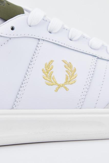 FRED PERRY B LEATHER/SUEDE en color BLANCO  (4)