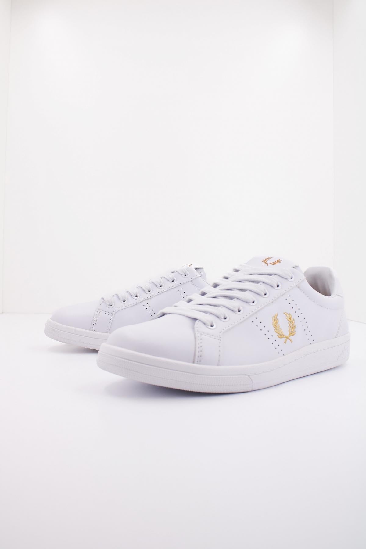 FRED PERRY LEATHER en color BLANCO  (2)