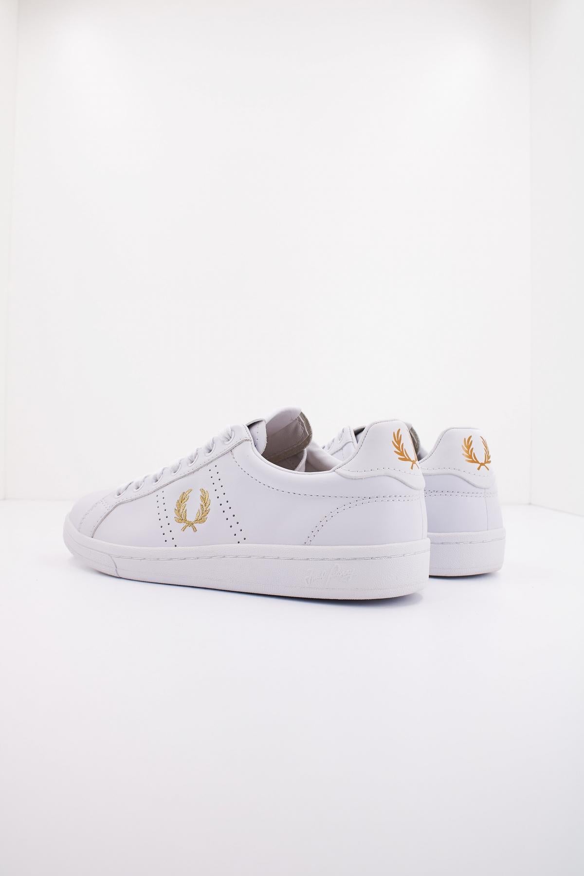 FRED PERRY LEATHER en color BLANCO  (3)