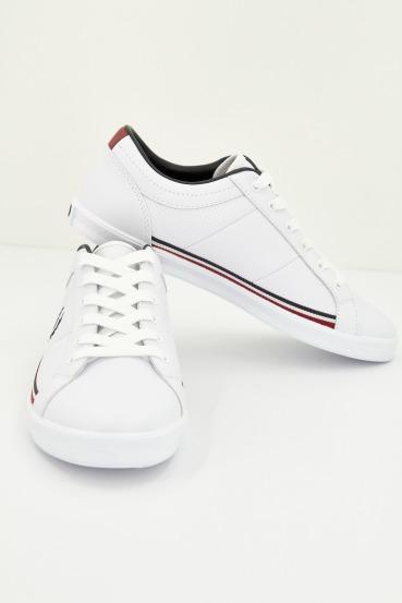 FRED PERRY  BASELINE PERF LEATH en color AZUL  (2)