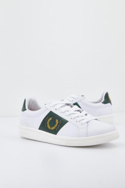 FRED PERRY  B LEATHER en color BLANCO  (1)