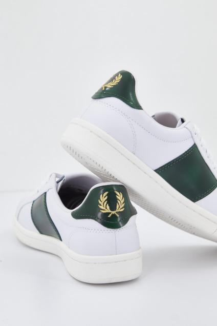 FRED PERRY  B LEATHER en color BLANCO  (2)