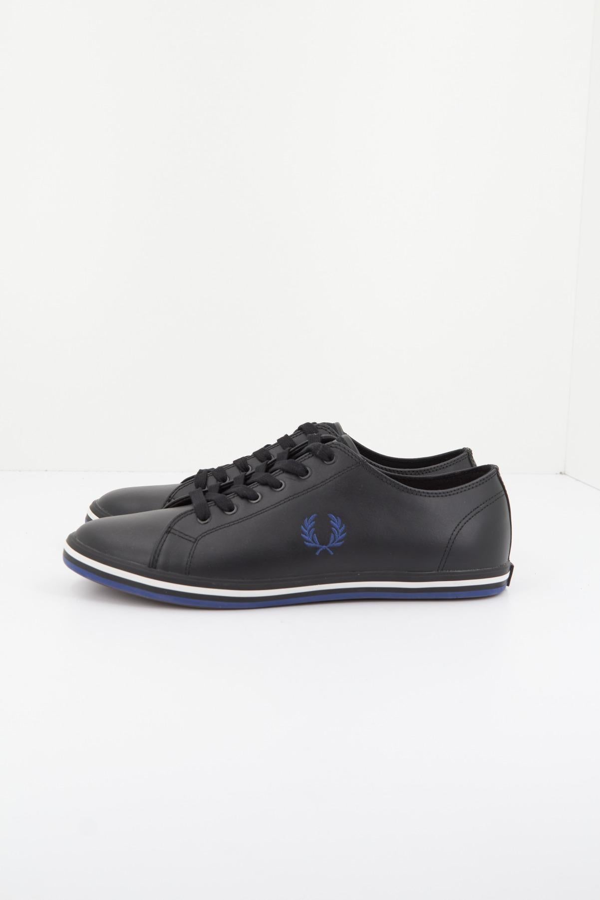 FRED PERRY KINGSTON LEATHER en color NEGRO  (1)