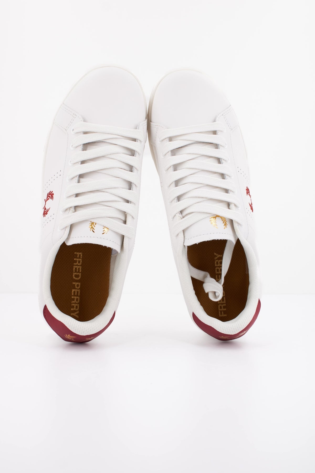 FRED PERRY  B LEATHER en color BLANCO  (3)
