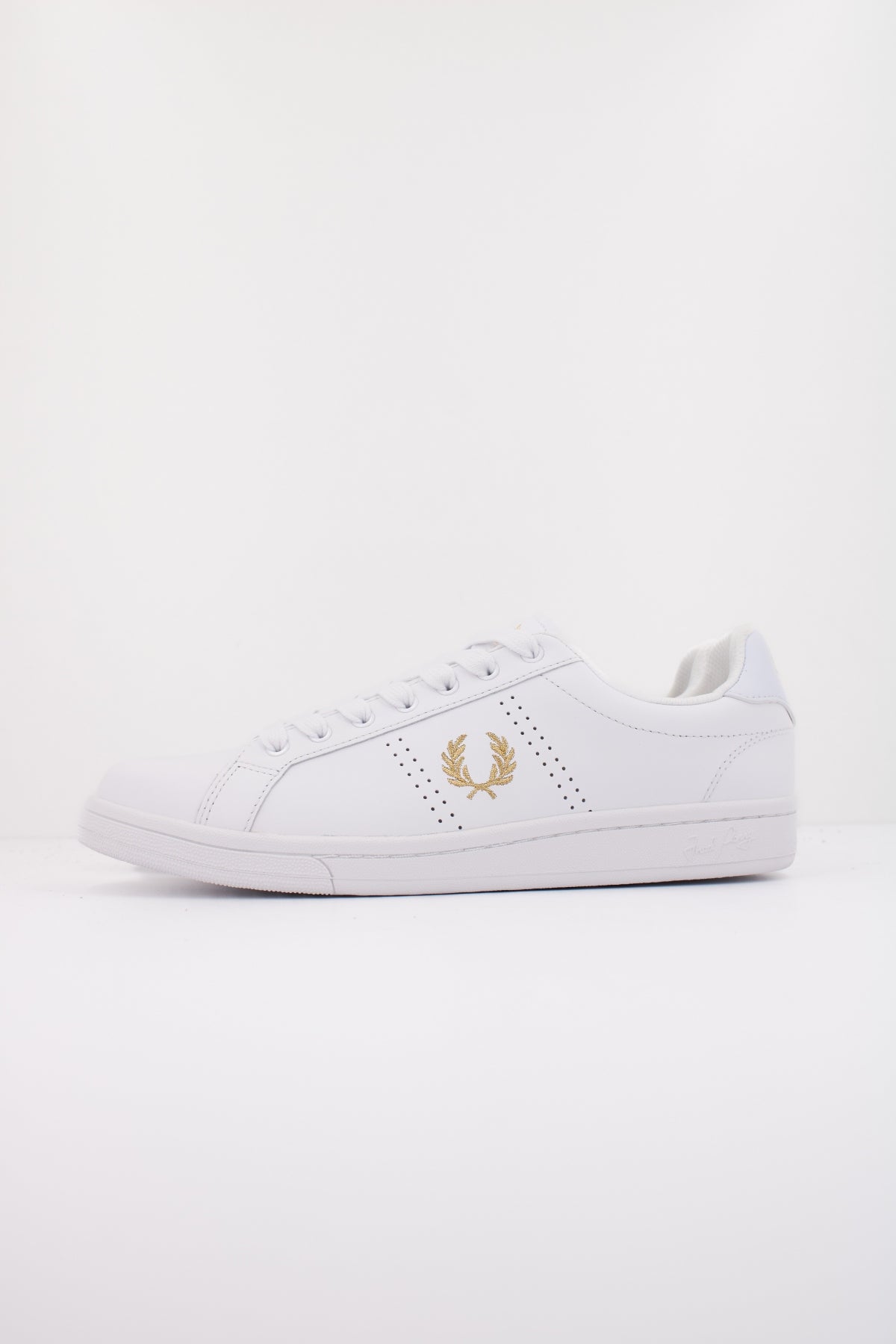 FRED PERRY  B LEATHER en color BLANCO  (1)
