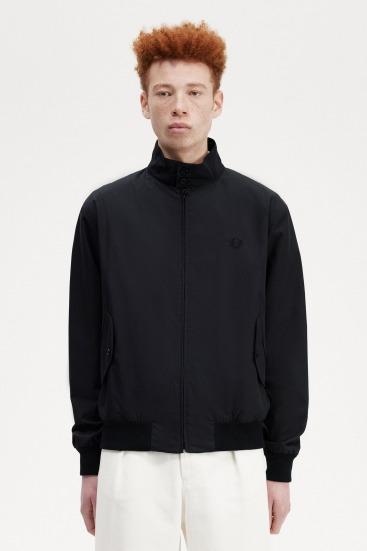 FRED PERRY HARRINGTON JACKET en color NEGRO  (1)