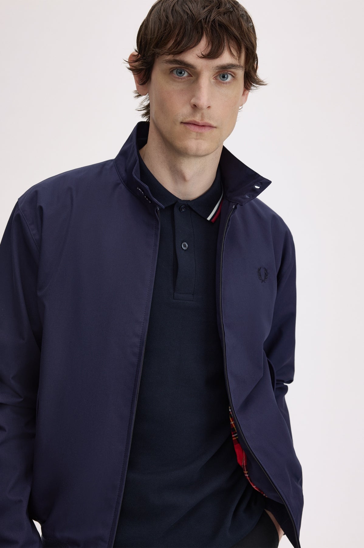 FRED PERRY MADE IN ENGLAND HARRINGTON MADE IN ENGLA en color AZUL  (3)