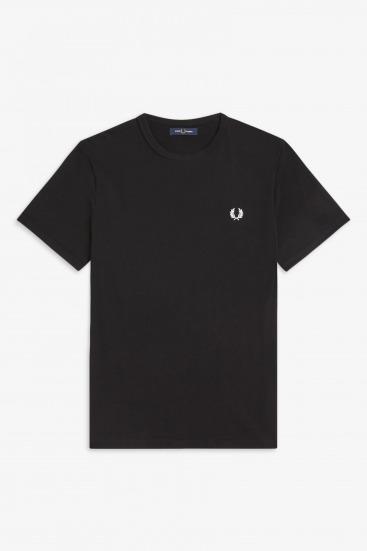 FRED PERRY RINGER T-SHIRT en color NEGRO  (2)