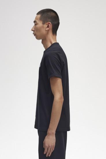 FRED PERRY RINGER T-SHIRT en color NEGRO  (4)