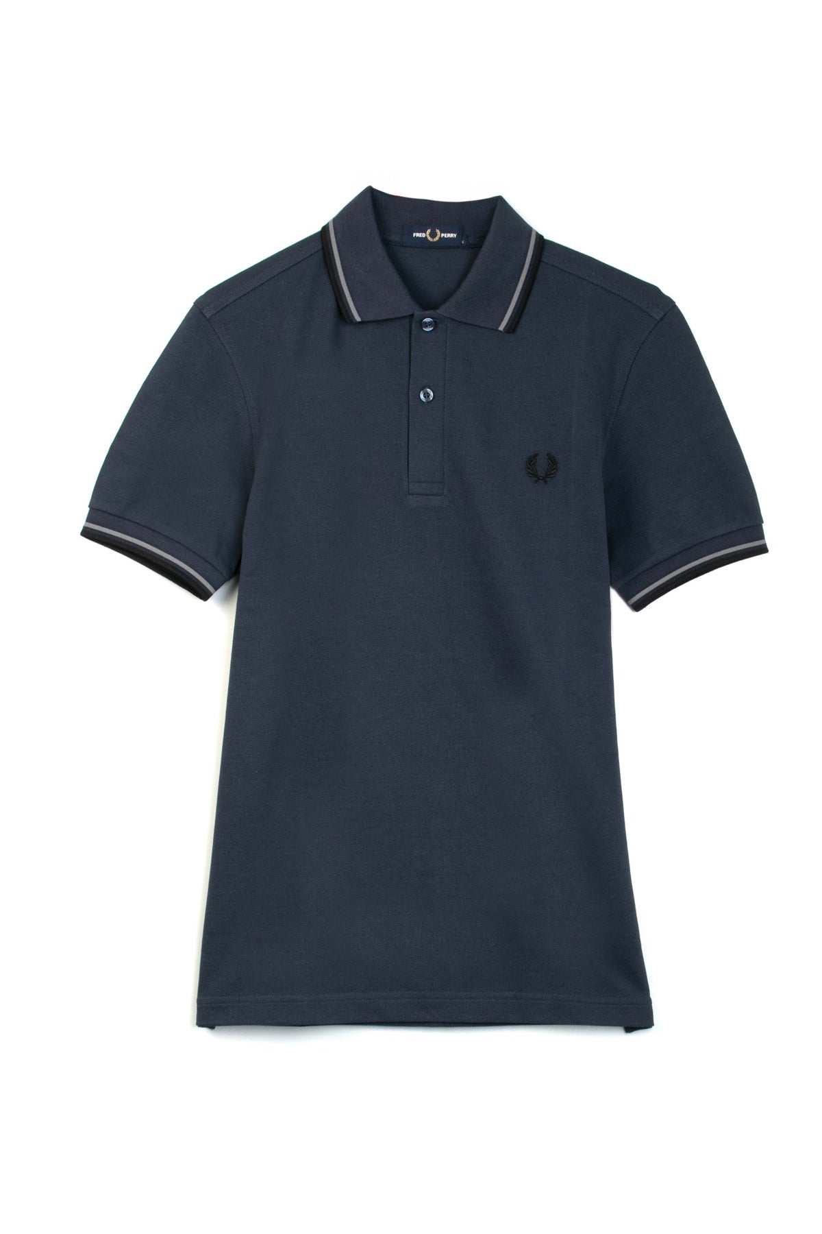 FRED PERRY TWIN TIPPED en color AZUL  (1)