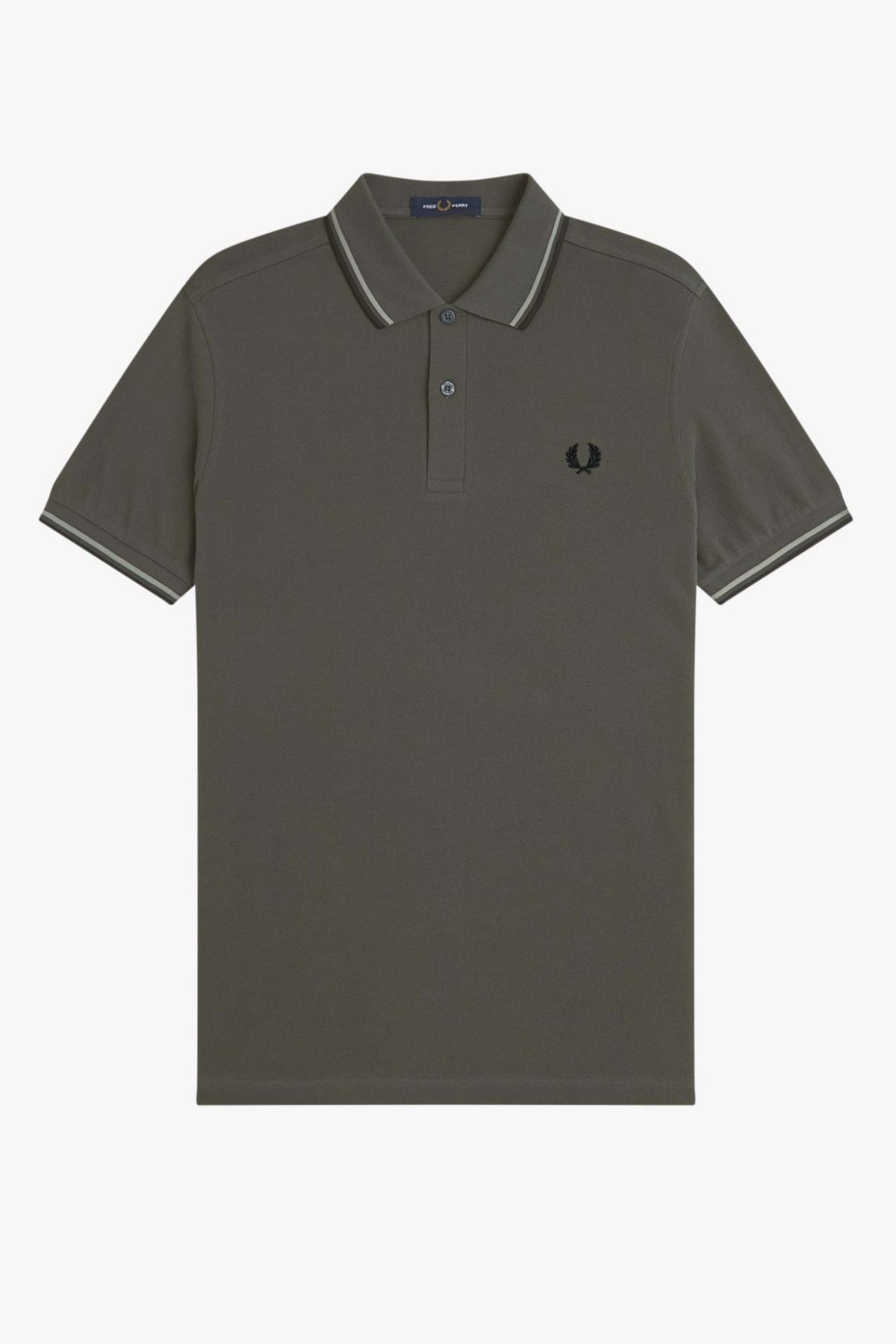 FRED PERRY TWIN TIPPED en color VERDE  (1)