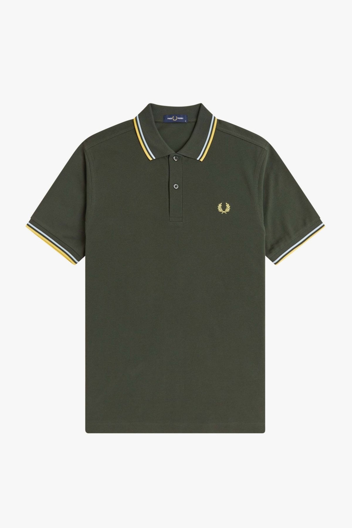 FRED PERRY TWIN TIPPED en color VERDE  (1)