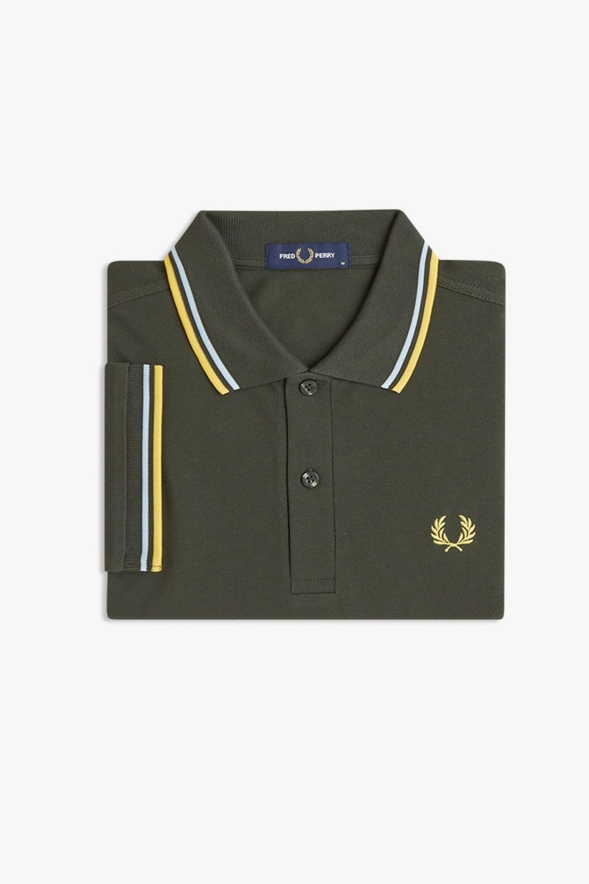 FRED PERRY TWIN TIPPED en color VERDE  (3)