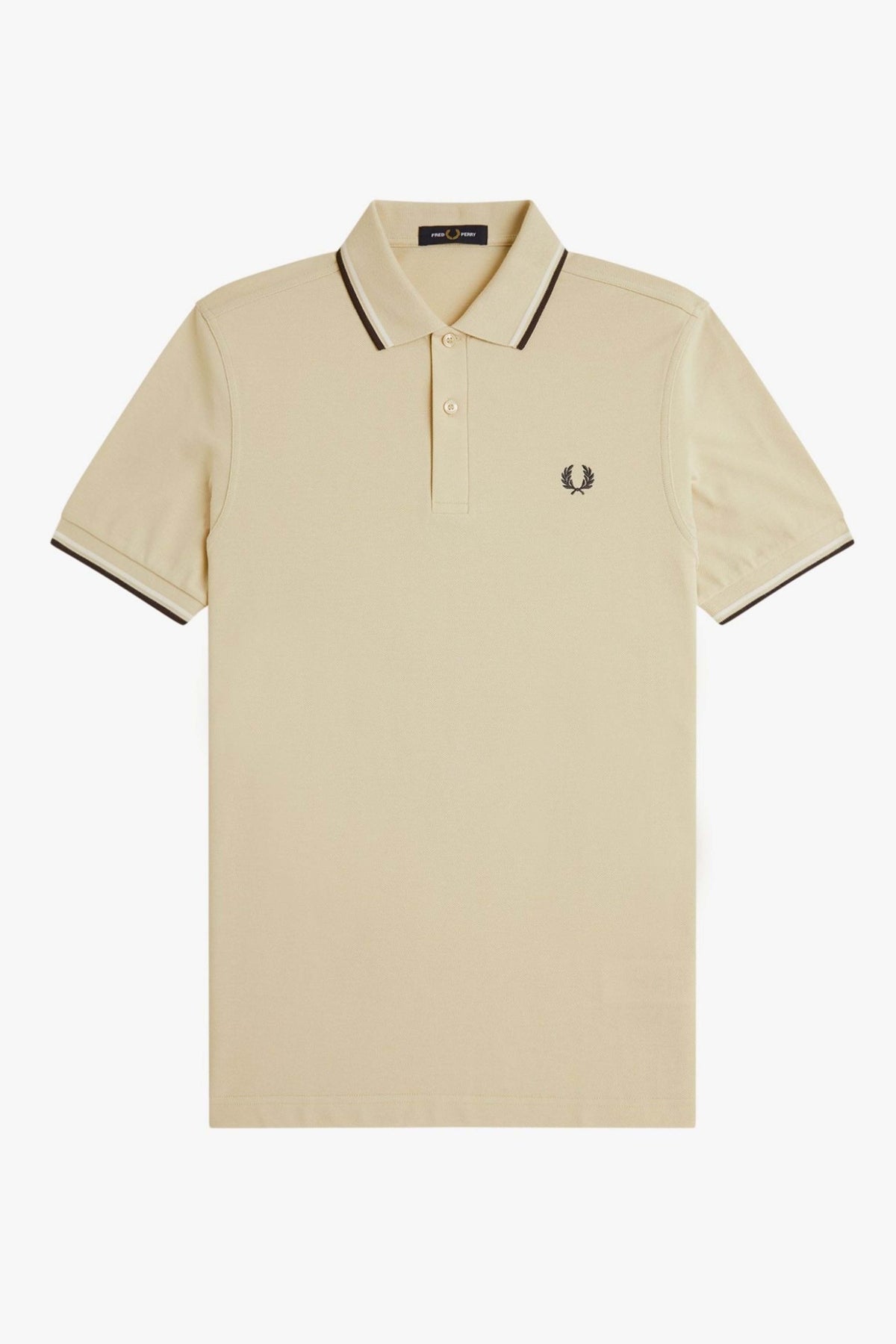 FRED PERRY TWIN TIPPED en color BEIS  (1)