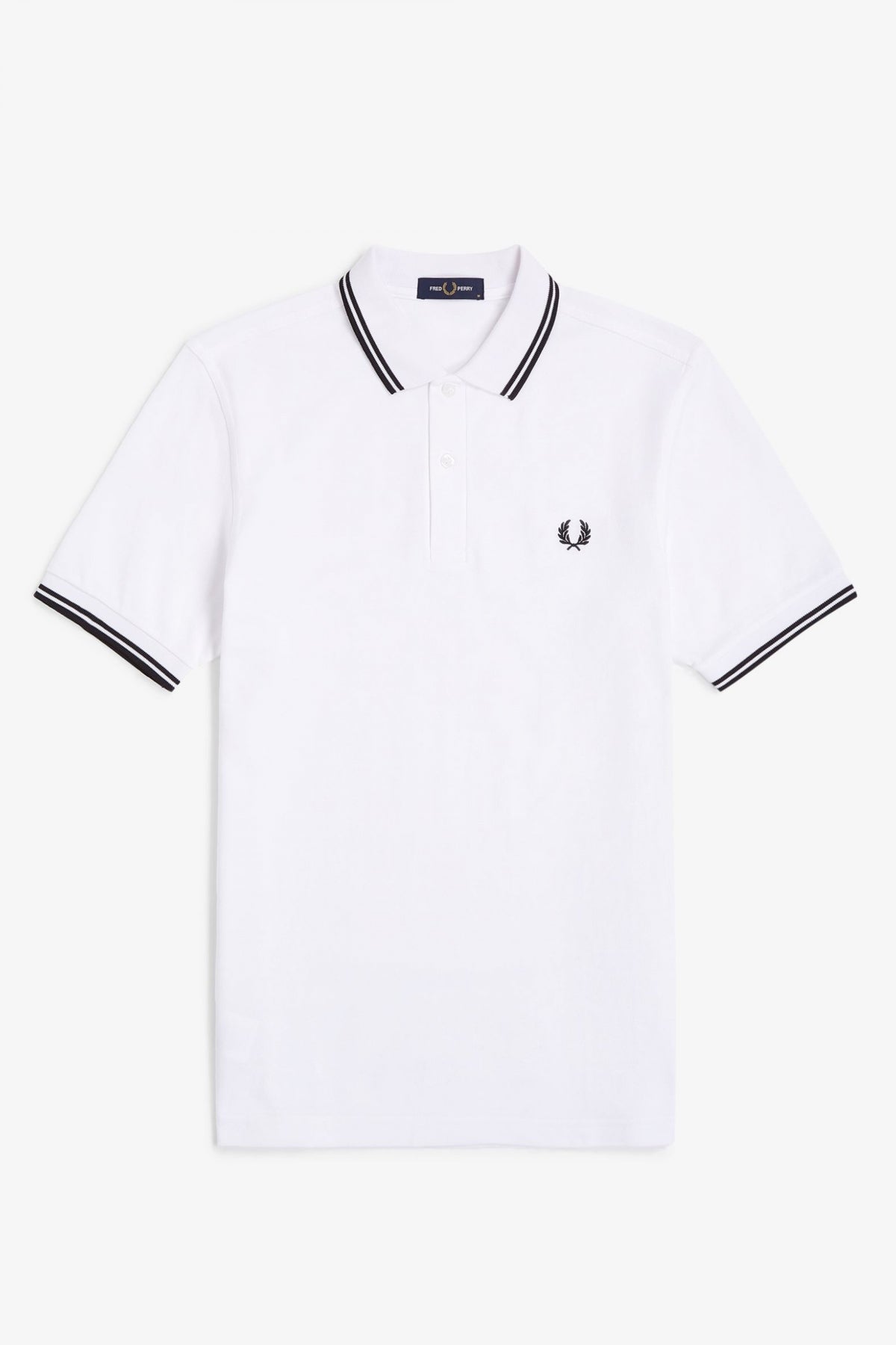 FRED PERRY TWIN TIPPED en color BLANCO  (2)