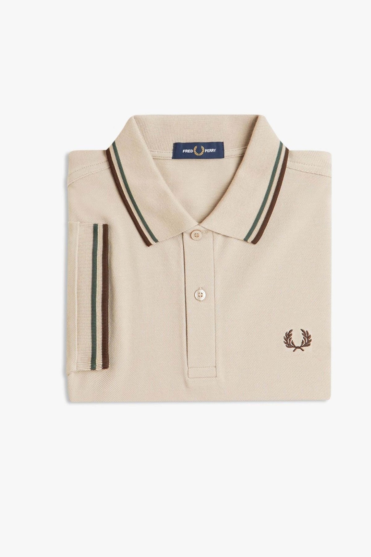 FRED PERRY TWIN TIPPED en color BEIS  (4)