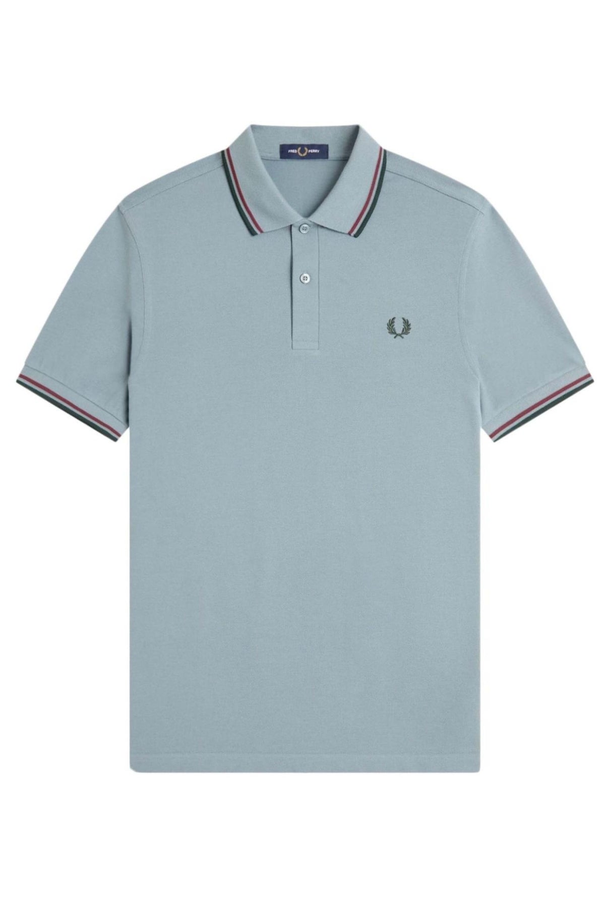 FRED PERRY TWIN TIPPED en color AZUL  (1)