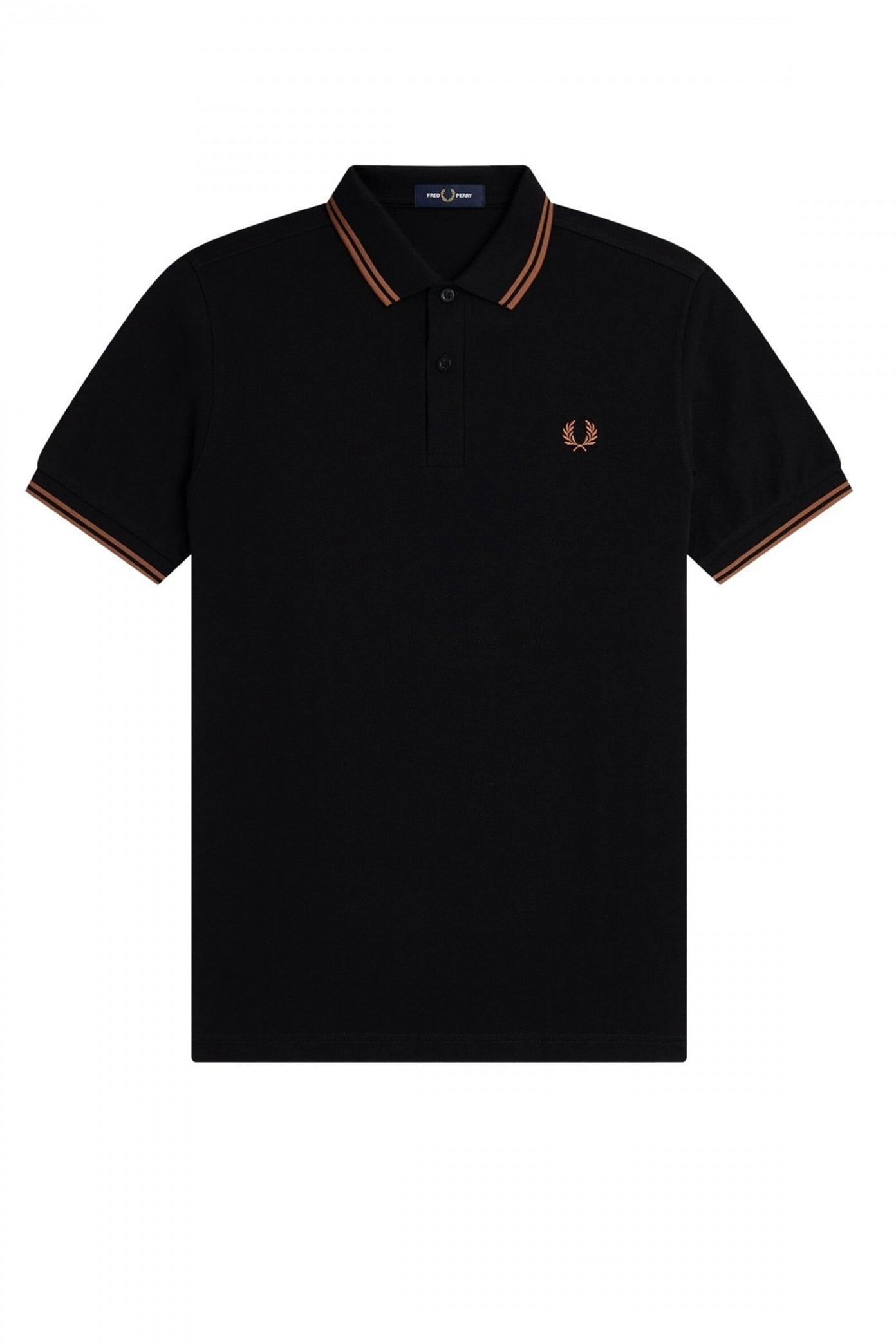 FRED PERRY TWIN TIPPED en color NEGRO  (1)