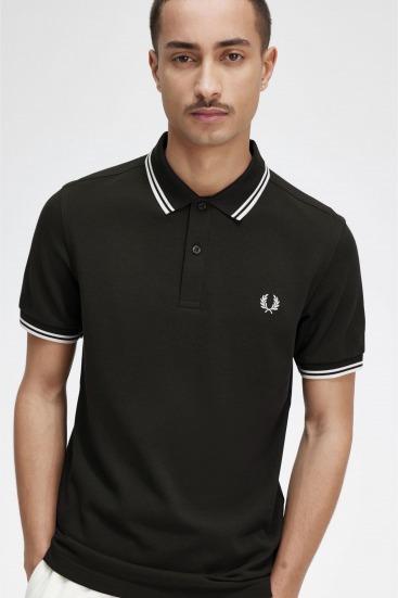 FRED PERRY TWIN TIPPED en color VERDE  (3)