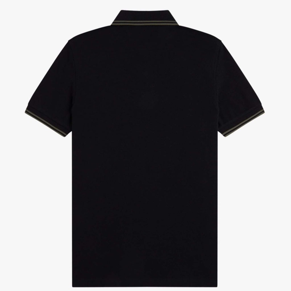 FRED PERRY TWIN TIPPED en color NEGRO  (5)