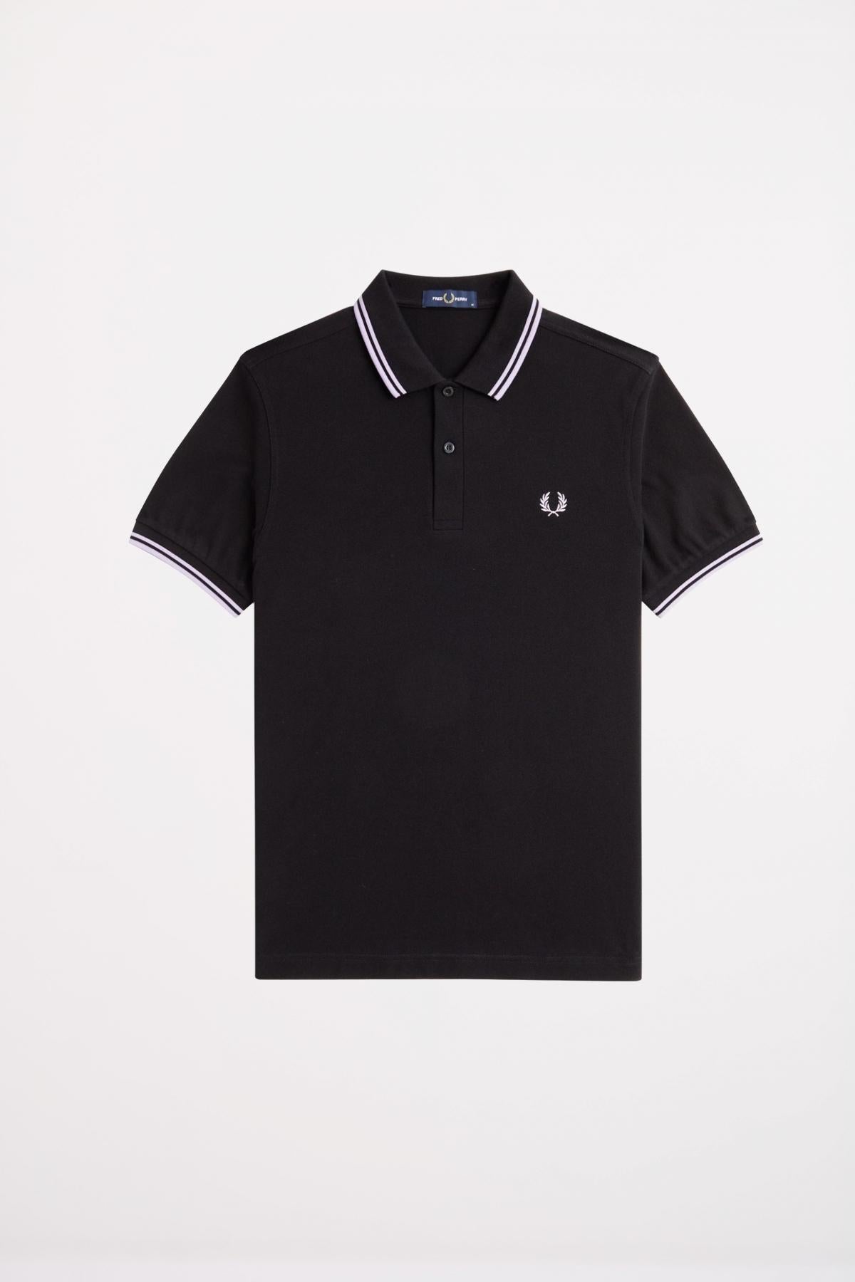 FRED PERRY TWIN TIPPED en color NEGRO  (2)