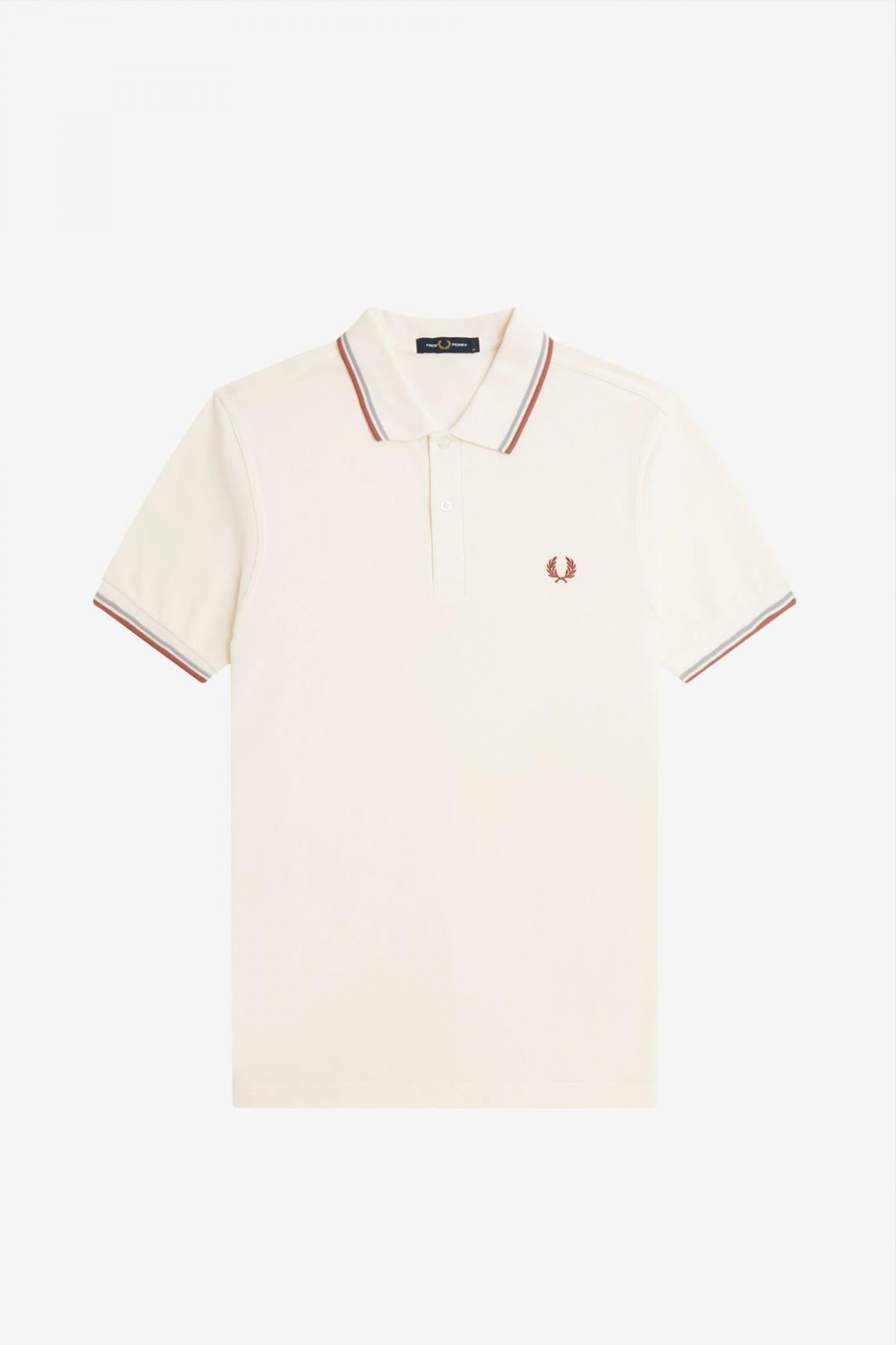 FRED PERRY TWIN TIPPED en color BEIS  (2)