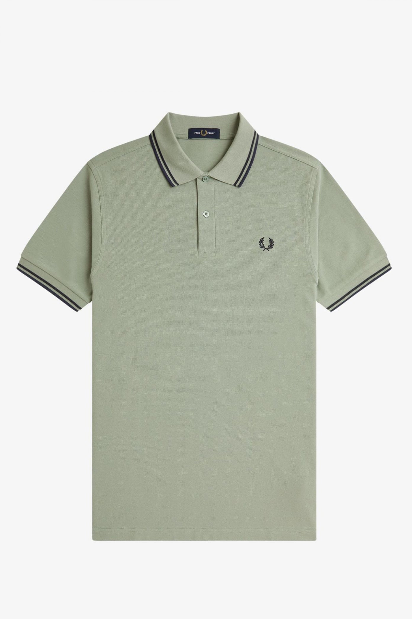 FRED PERRY TWIN TIPPED en color VERDE  (2)