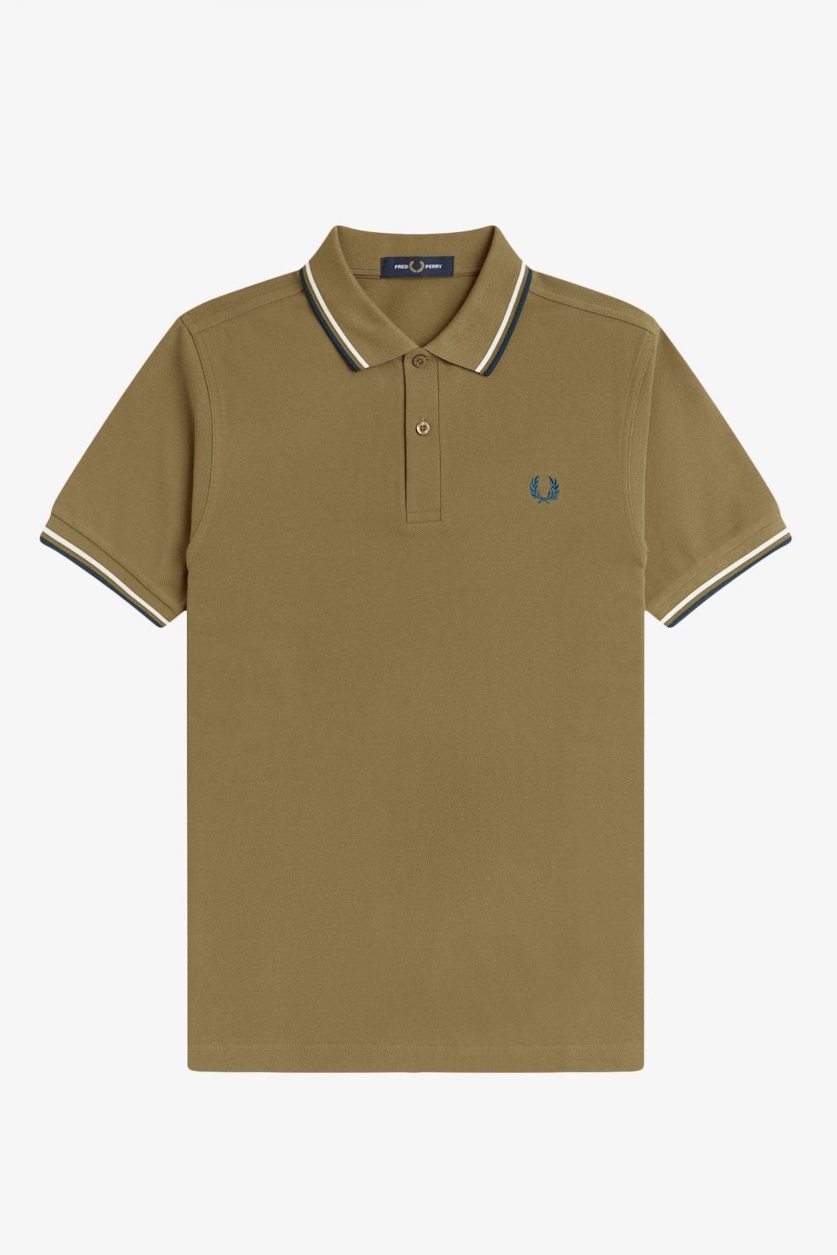 FRED PERRY TWIN TIPPED en color MARRON  (2)