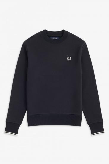 FRED PERRY CREW NECK en color NEGRO  (2)
