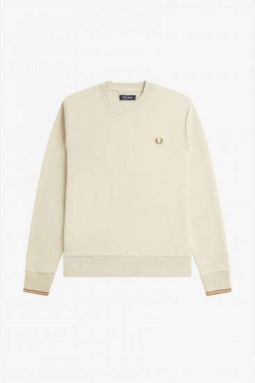 FRED PERRY CREW NECK en color BEIS  (2)
