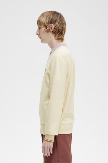 FRED PERRY CREW NECK en color BEIS  (3)