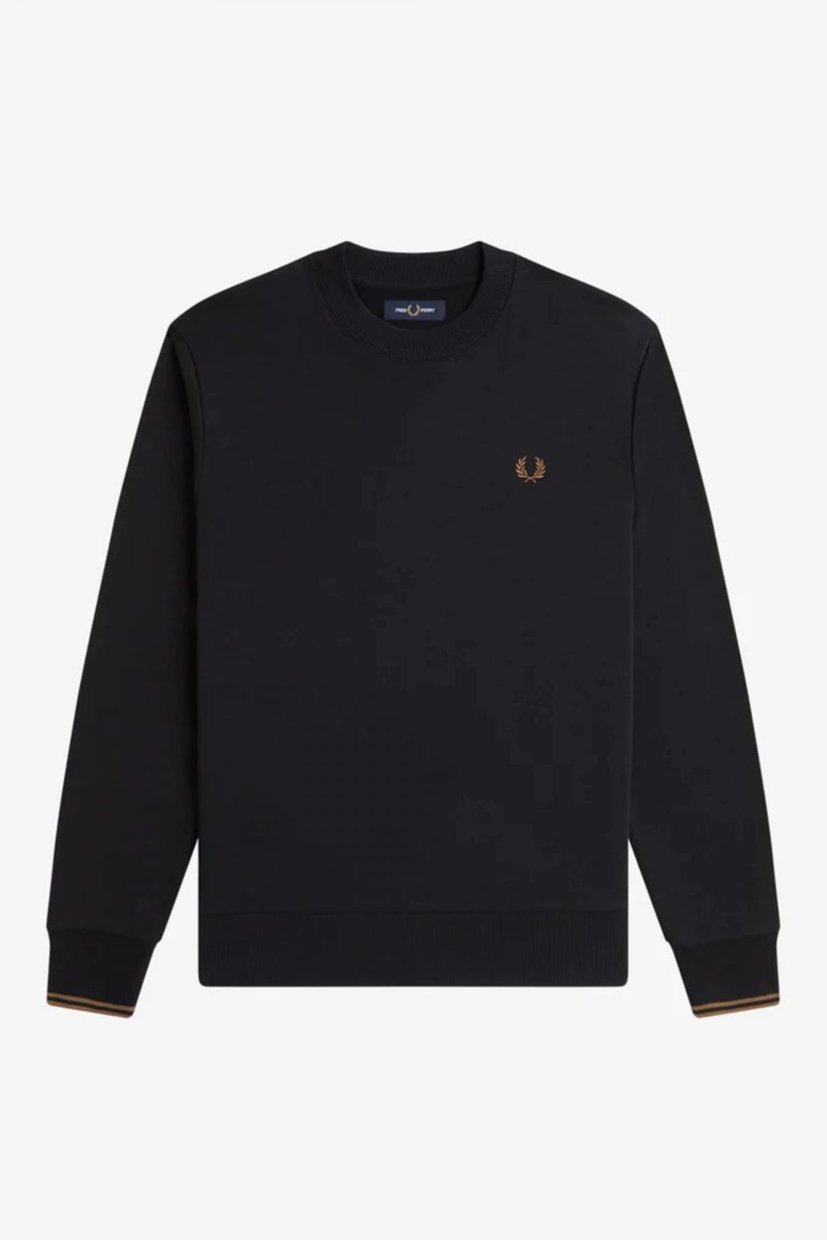 FRED PERRY NECK SWEATSHIRT en color NEGRO  (2)