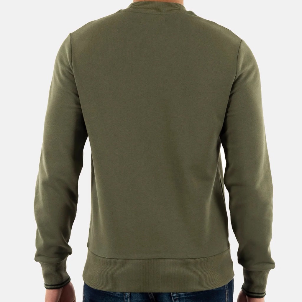 FRED PERRY NECK SWEATSHIRT en color VERDE  (5)
