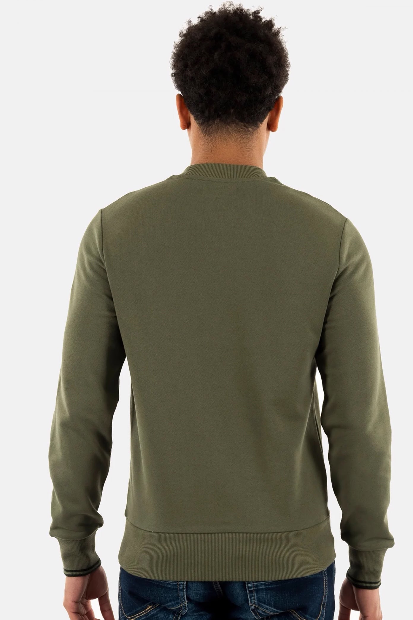 FRED PERRY NECK SWEATSHIRT en color VERDE  (2)