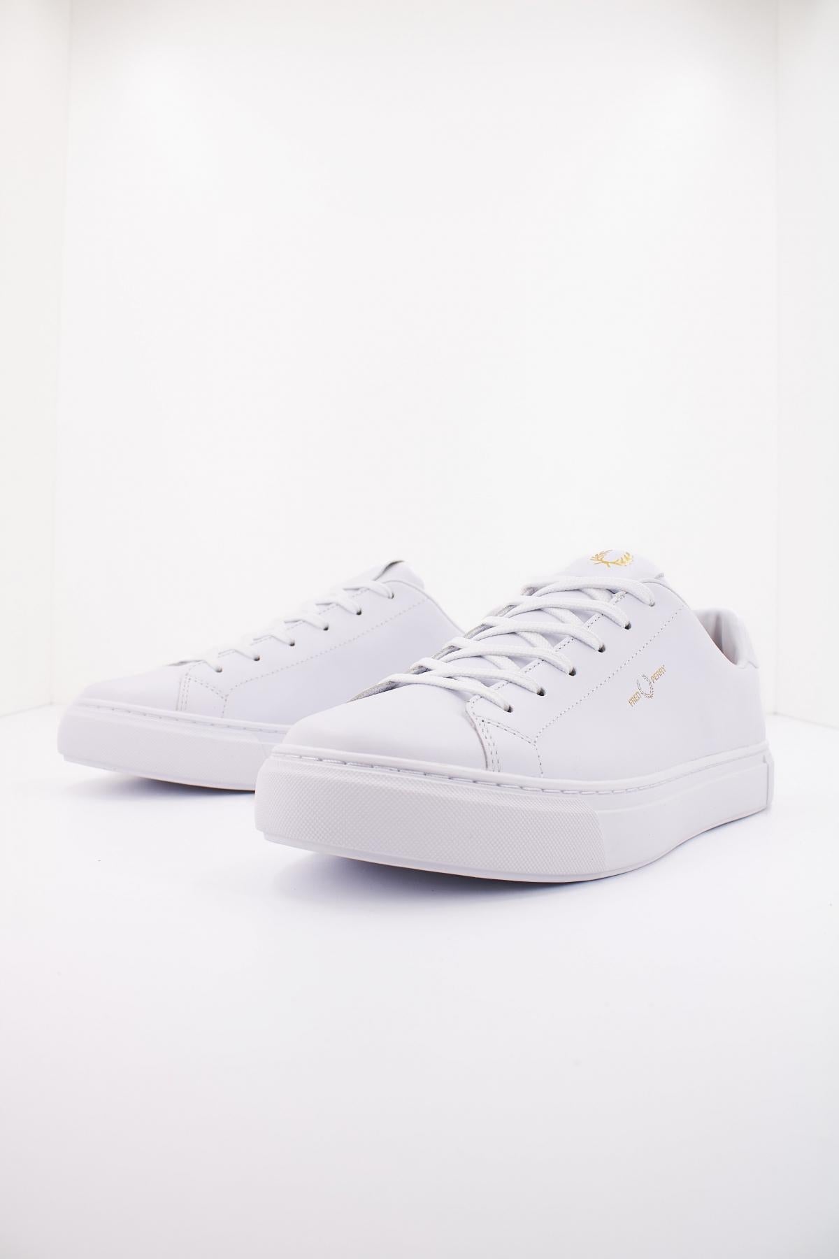 FRED PERRY B LEATHER en color BLANCO  (2)