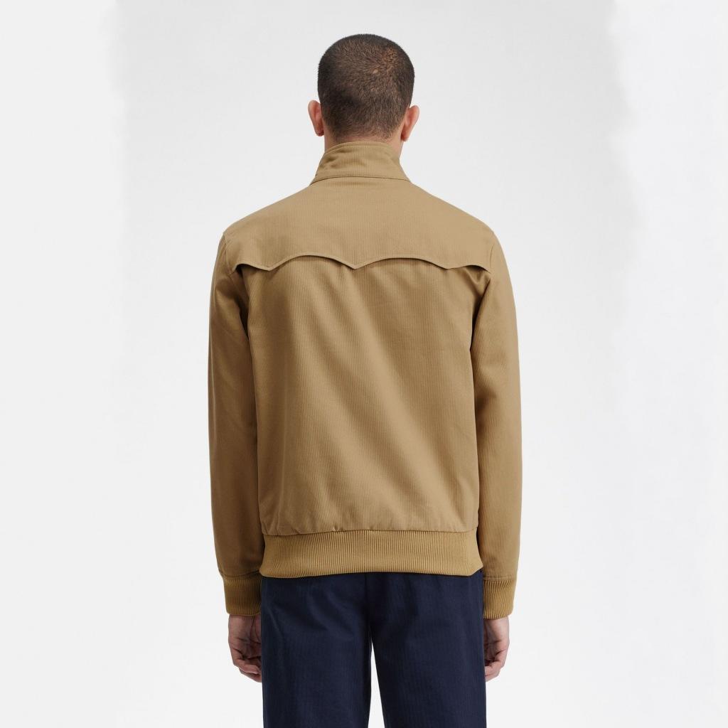 FRED PERRY CORD HARRINGTON JACKET en color MARRON CLARO  (4)