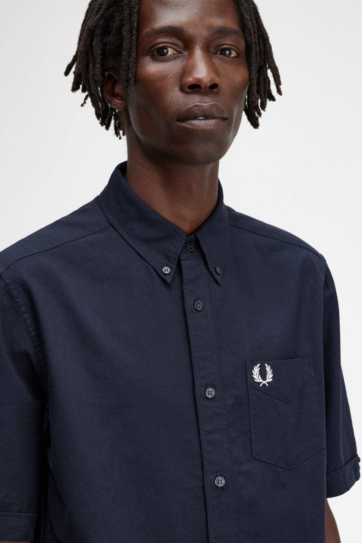 FRED PERRY OXFORD SHIRT en color AZUL  (4)