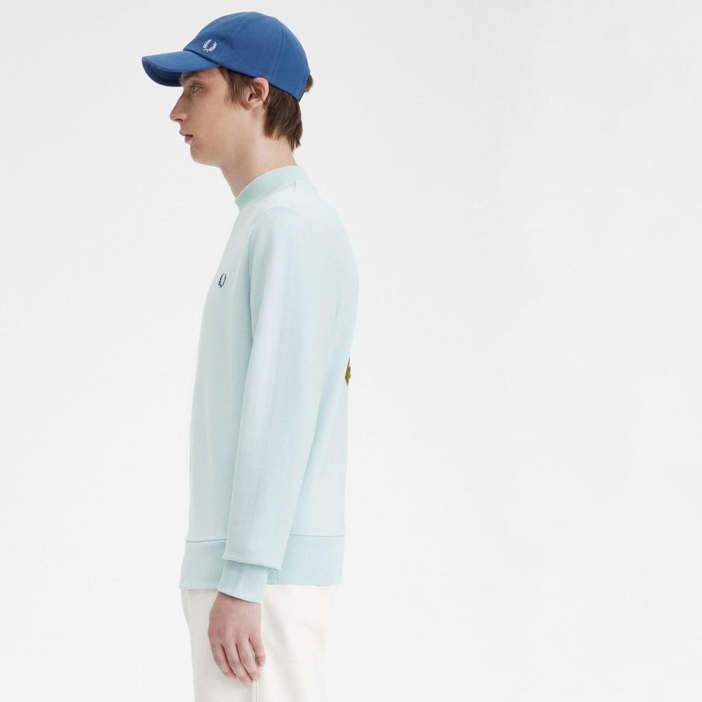 FRED PERRY LAUREL WREATH GRAPHIC HIGH en color AZUL  (3)