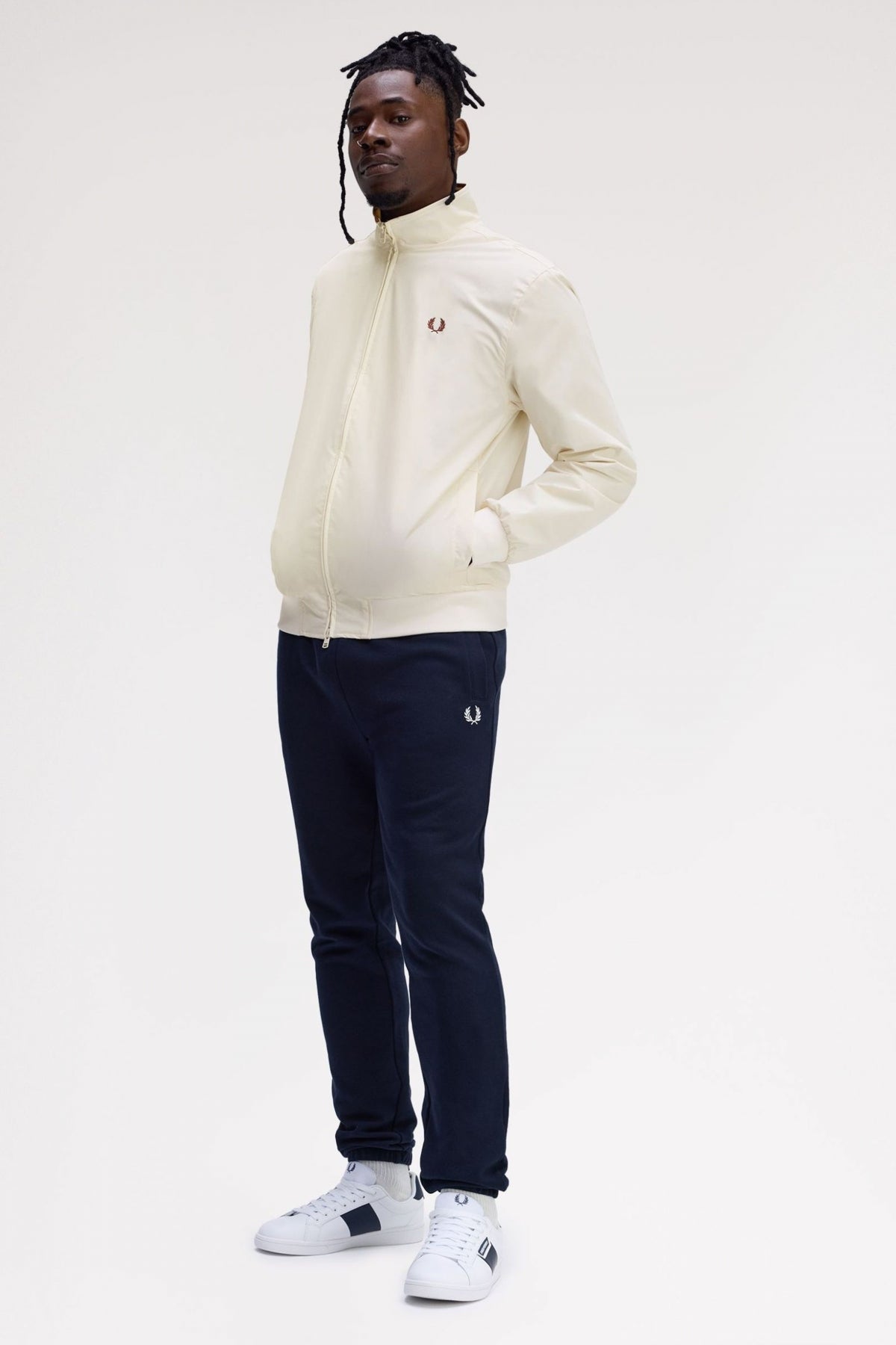 FRED PERRY BRENTHAM JACKET en color BEIS  (4)