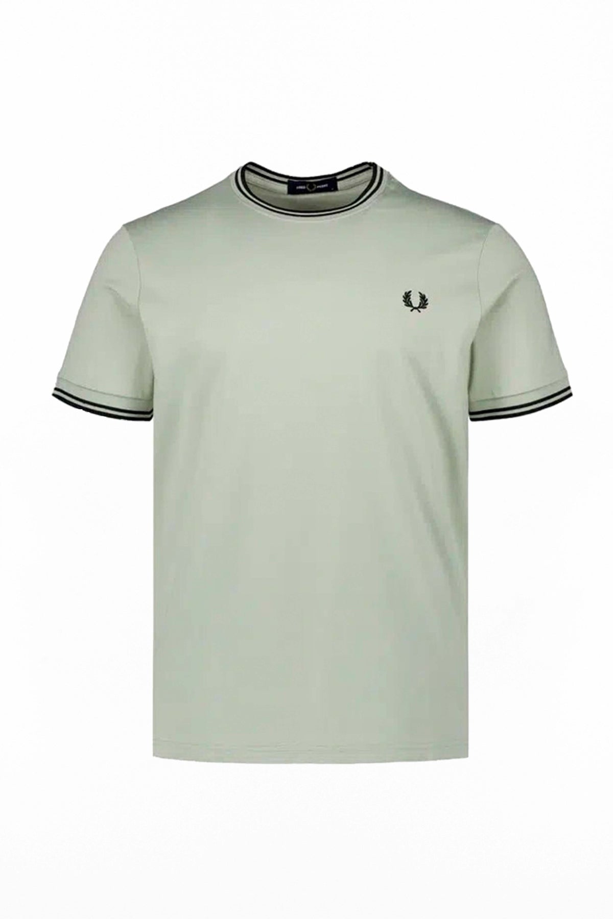 FRED PERRY  TWIN TIPPED T-SHIRT en color VERDE  (1)