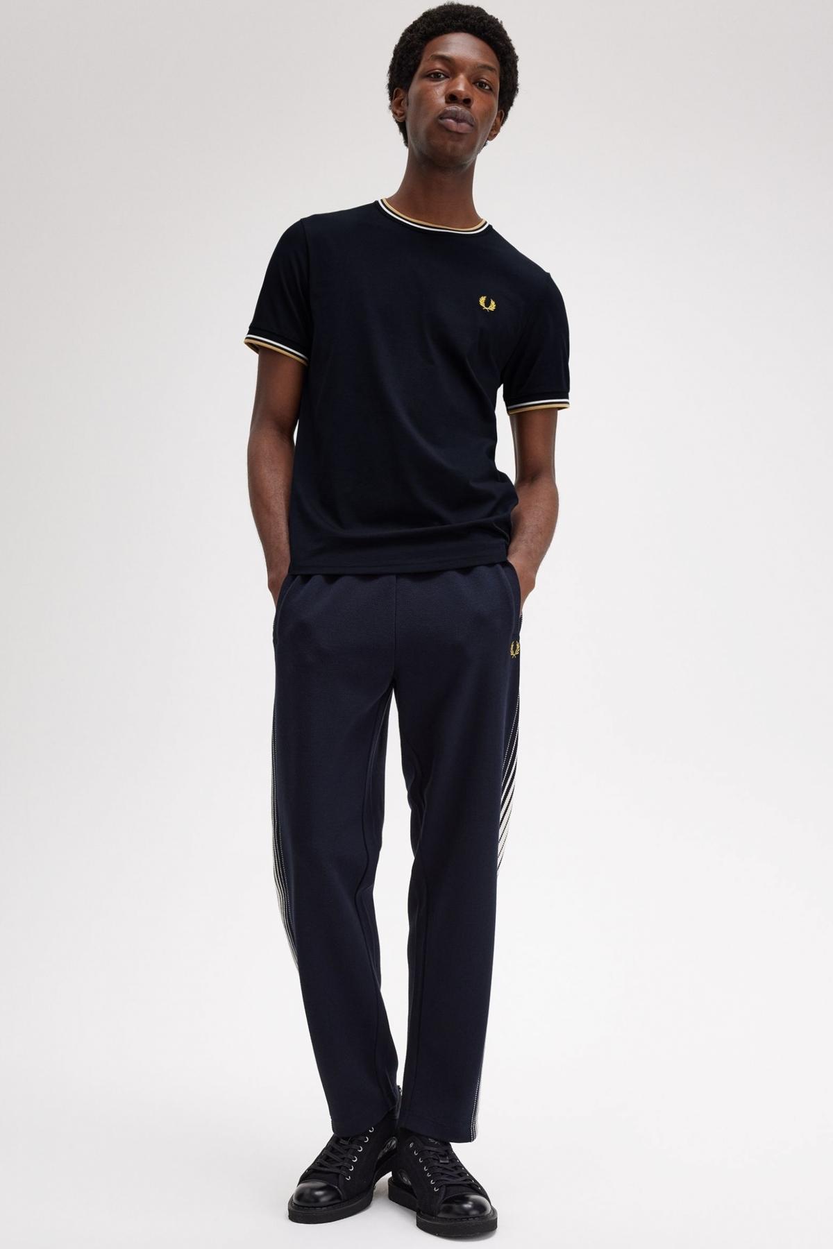 FRED PERRY  TWIN TIPPED T-SHIRT en color AZUL  (4)