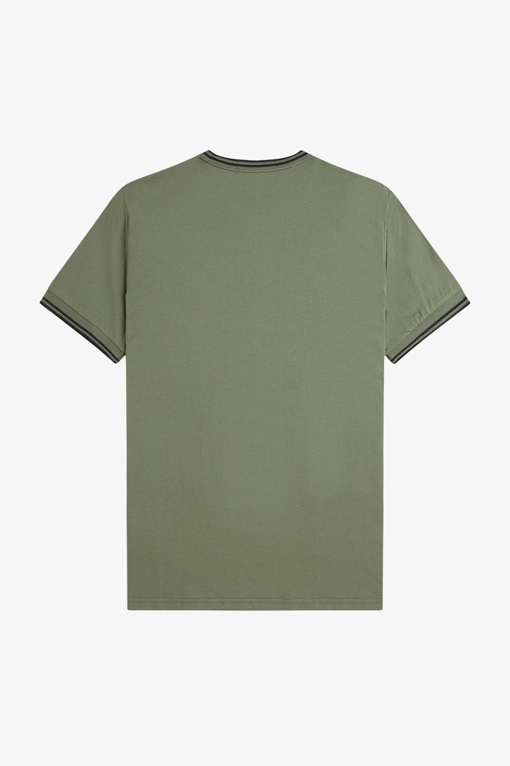 FRED PERRY  TWIN TIPPED T-SHIRT en color VERDE  (2)