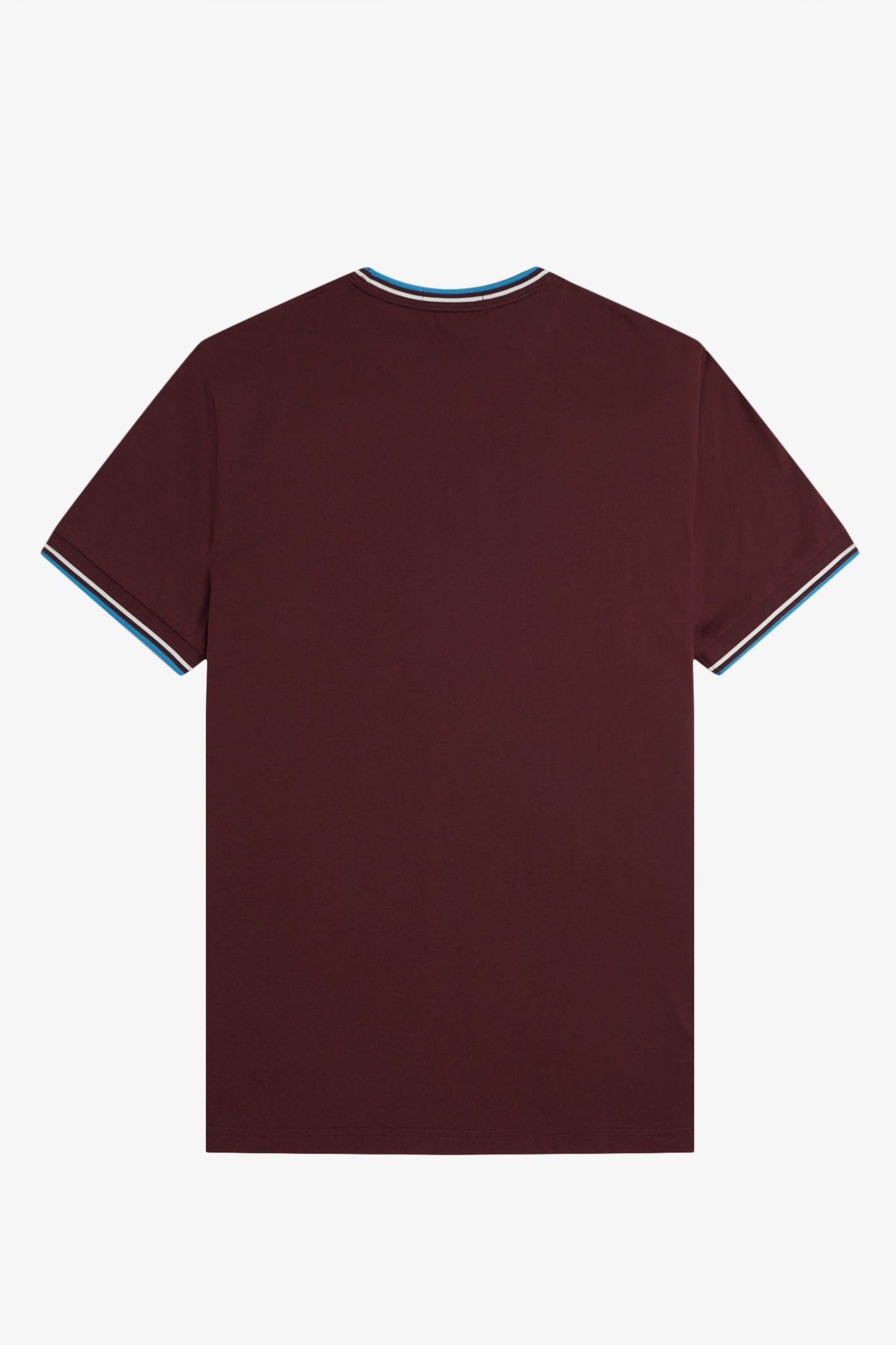 FRED PERRY  TWIN TIPPED T-SHIRT en color BURDEOS  (3)