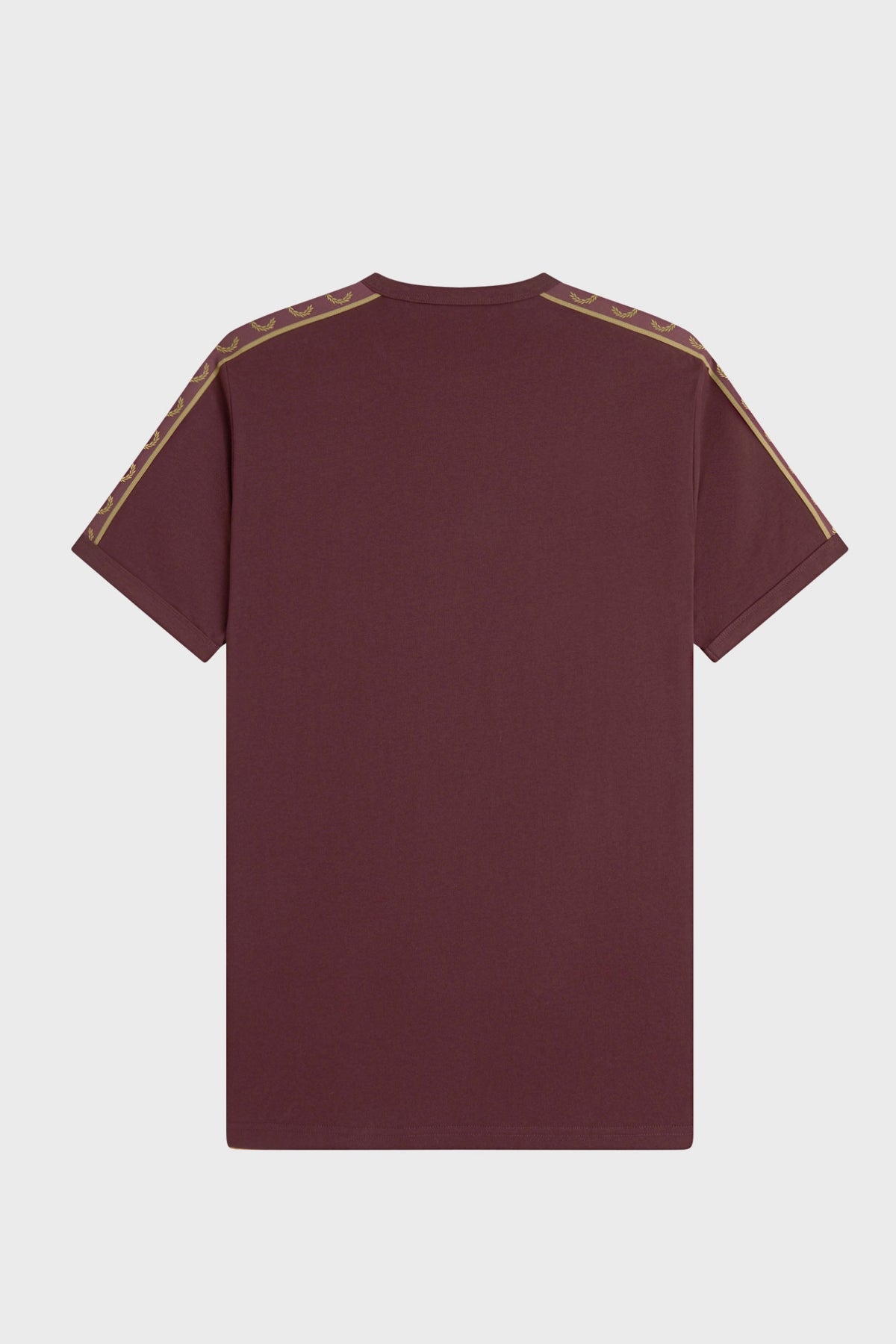 FRED PERRY CONTRAST TAPE RINGER T-SHIR en color BURDEOS  (2)