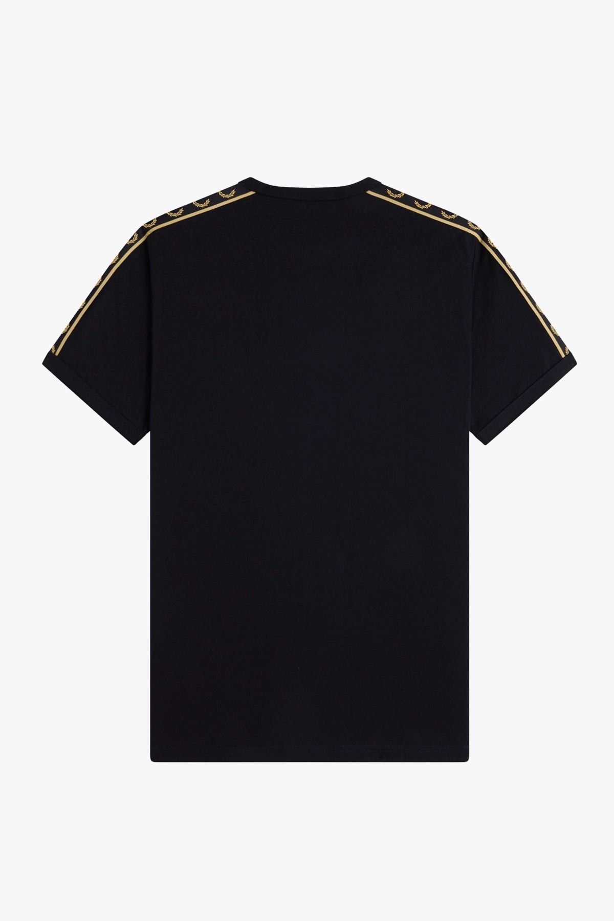 FRED PERRY CONTRAST TAPE RINGER T-SHIR en color NEGRO  (2)