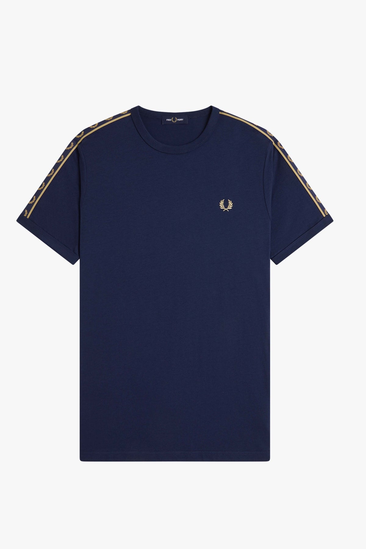 FRED PERRY CONTRAST TAPE RINGER T-SHIR en color AZUL  (3)